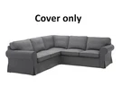 Ikea Ektorp 4 Seat Sectional Full Set Cover Nordvalla Dark Gray 203.223.11 - New. Fixed Price $225.00.
