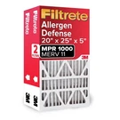 Filtrete 20X25X5 Air Filter Merv 11 Mpr 1000 Micro Allergen Defense 2-PACK Fits. Fixed Price $39.41.