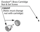 Moen 150257 Duralast & Brass Cartridge Nut Kit For One-handle Lavatory Faucet. Fixed Price $47.36.