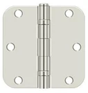 Deltana S35R5BB14 3.5"X 5/8" Radius Corners Mortise Hinge -polished Nickel. Fixed Price $16.00.