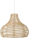 Kouboo 1050087 Horizon Wicker Dome Pendant Lamp, Natural New. Fixed Price $84.99.