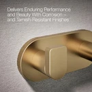 Kohler K-73146-2MB Composed Double Robe Hook Rack Vibrant Brushed Brass. Fixed Price $64.99.