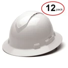 Pyramex HP54110V Ridgeline Full Brim Hard Hat, White, 4-POINT Ratchet (12PACK). Fixed Price $161.37.
