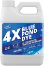 4X Blue Pond Dye - Transforms Murky Water To Natural Super 32 Oz. Fixed Price $35.90.