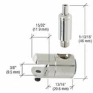 C.r. Laurence Y01CR Crl Single Sided Connector With Tensioner For 3/8" Glass. Fixed Price $48.85.