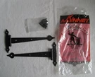 Nos Mckinney Strap Hinge Flush Black Hammered 1/4 Overall # 714 Gates Cabinet. Fixed Price $13.95.