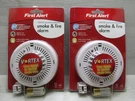 First Alert Smoke And Fire Alarm Dual Sensor Lot Of 120V With Battery Backup. Fixed Price $19.57.