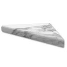 2 Pk Flexstone 15 In. Corner Shelf Niche Calacatta White. Fixed Price $69.99.