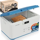 Locking Storage Container Bin - 21 Gallon Large Capacity Stackable Tot. Fixed Price $166.99.