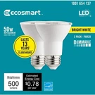 50-WATT Equivalent PAR20 Dimmable Energy Star Led Light Bulb Bright Whi. Fixed Price $16.95.