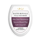 Bath Royale Slow Close Toilet Seat BR501-00 White Elongated, Stain-resistant .... Fixed Price $93.89.