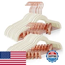 House Day Velvet Skirt Hangers 24 Pack Non Slip Pants Rose Gold Clips. Fixed Price $65.50.