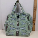 Doctor Who Tardis Fabric Tote Green Silhouette Print Handbag. Fixed Price $42.49.