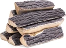 Barton 8-PIECES Realistic Ceramic Wood Set Ash Style Stackable Gas. Fixed Price $43.99.
