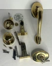 Baldwin Logan Dummy Handleset With Classic Interior Knob, Polished Brass. Fixed Price $225.95.