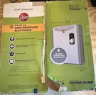 Rheem Performance 27KW Electric Tankless Water Heater, Self-modulating 5.27 Gpm. Fixed Price $420.00.