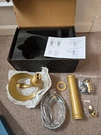 Chiczam Gold Tall Body Bathroom Vessel Sink Waterfall Faucet Single Handle * New. Fixed Price $71.99.