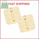 Stone Harbor Hardware 4" Ball-bearing Door Hinges, 5/8" Radius Corner, Polished. Fixed Price $13.88.