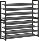 Large 8-TIER Metal Shoe Rack Holds Up 50 Pairs, Stackable Storage Solution. Fixed Price $64.99.