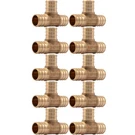 Sharkbite Brass Crimp Tee Coupling 3/4 Inch 10 Pack For Pex And Rt Pipes. Fixed Price $34.29.