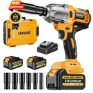 Takuoo Cordless 1/2 Inch Brushless Impact Wrench, Max Torque (1200N.M) Orange. Fixed Price $212.99.