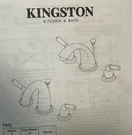 Kingston Heirloom KB968PL Magellan Two-handle 3-HOLE. Fixed Price $209.84.