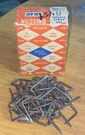 Vintage Briscon Cable Staples Hardware Advertising Box SN40 54 Count Partial. Fixed Price $8.24.