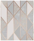 Graham & Brown Milan Geo Rose Gold Grey Wallpaper 1000CM X 52CM - Trendy Design. Fixed Price $84.36.