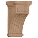 Ekena Millwork COR05X05X10FLAL Fluted Wood Corbels 1/2W 1/2D 10H Alder. Fixed Price $74.10.