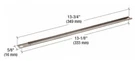Crl EP22825 13-3/4" Casement Window Operator Channel Track. Fixed Price $21.03.