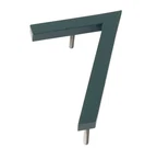 Montague 6 In. Hunter Green Aluminum Floating Or Flat Modern House Number 7. Fixed Price $10.39.