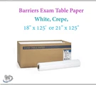 Tidi Exam Table Paper, 18" 225 Ft, Crepe, Smooth, Medical, Spa, 6/12 Rolls/cs. Fixed Price $69.95.