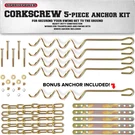 MSC-5672 Deluxe Corkscrew 5-PIECE Metal Ground Anchor Hardware Kit For Swing Set. Fixed Price $39.99.
