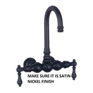 Elizabethan Classics 2-HANDLE Claw Foot Tub Faucet Without Shower Satin. Fixed Price $174.99.