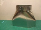 Master Flow 3-1/4 In. Hood Transition Fan Boot FB3.25X10X7. Fixed Price $15.99.