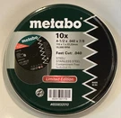 Metabo 655832010 4-1/2"X .040 7/8" A60T Type Slicer Cutting Wheels 10PK.. Fixed Price $21.50.