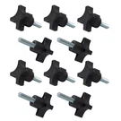Powertec 4-POINT Stud Knobs, 5/16"-18 Threaded Thumb Screw Star Knob, 10 Pk. Fixed Price $19.25.