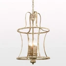 French Country Lantern Chandelier 4-LIGHT Distressed White Pendant Fixture. Fixed Price $149.99.