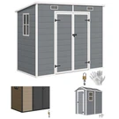 Outsunny Outdoor Storage Shed, Resin With Floor. Fixed Price $395.99.