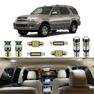 18 Piece White Interior Led Lights Kit For Toyota Sequoia 2001 2002 2003 2004.... Fixed Price $38.22.