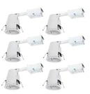Case Of 6 Halo 4 Inch Steel Recessed Lighting Housing For Remodel Ceiling. Fixed Price $44.99.