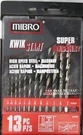 Mibro 245890 13 Piece Hss Metal Masonry Drill Bit Set. Fixed Price $5.50.