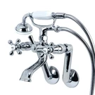 Kingston Tub Wall Mount Clawfoot Faucet With Hand Shower. Fixed Price $332.61.