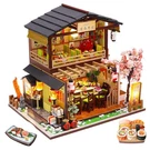 Diy Miniature Dollhouse Kit With Furniture And Light Japanese Sushi Wooden Do.... Fixed Price $44.77.