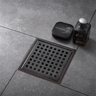 6 Inch Square Shower Floor Drain With Flange Sus 304 Stainless Steel Bronze. Fixed Price $54.60.