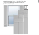 Ekena Millwork Pvc Board-n-batten Shutters Gray 10 3/4X51 In 2 Pack. Fixed Price $123.00.