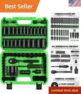 All-in-one 105-PIECE Socket Wrench Set Sae & Metric, Ultimate Tool For Repairs. Fixed Price $89.99.