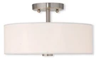 Livex Lighting 51053 Nickel Brighton 2-LIGHT Semi Flush Ceiling Fixture. Fixed Price $145.96.