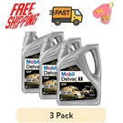 3 Pack Mobil Delvac 1 Esp 5W-40 Diesel Engine Oil Gallon High Temp Protection. Fixed Price $76.49.