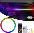 Rgb Interior Led Light Kit For Car 6-IN-1 Acrylic Strip App Music Sync Usb. Fixed Price $43.32.